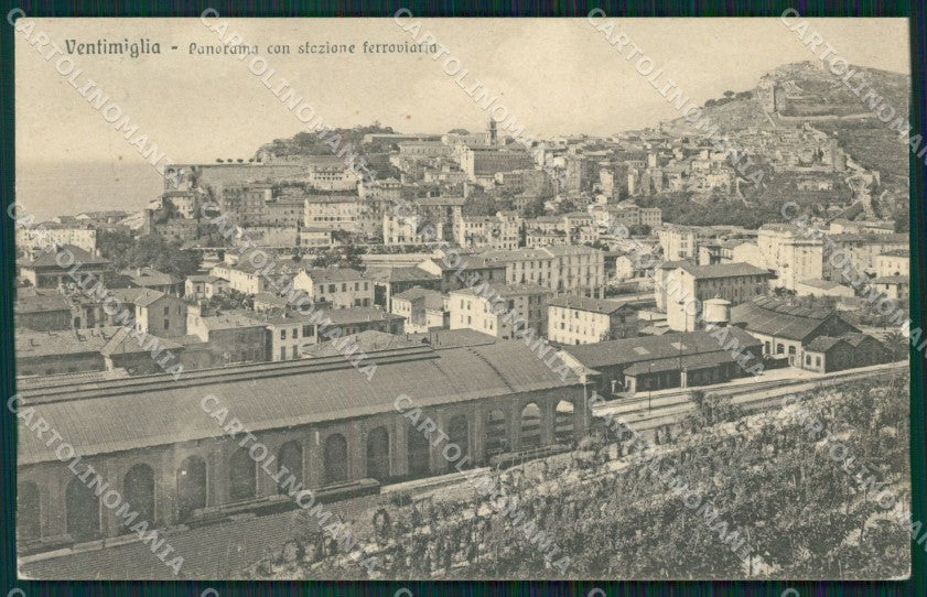 Imperia Ventimiglia Stazione Treno cartolina MT3609 – fronte