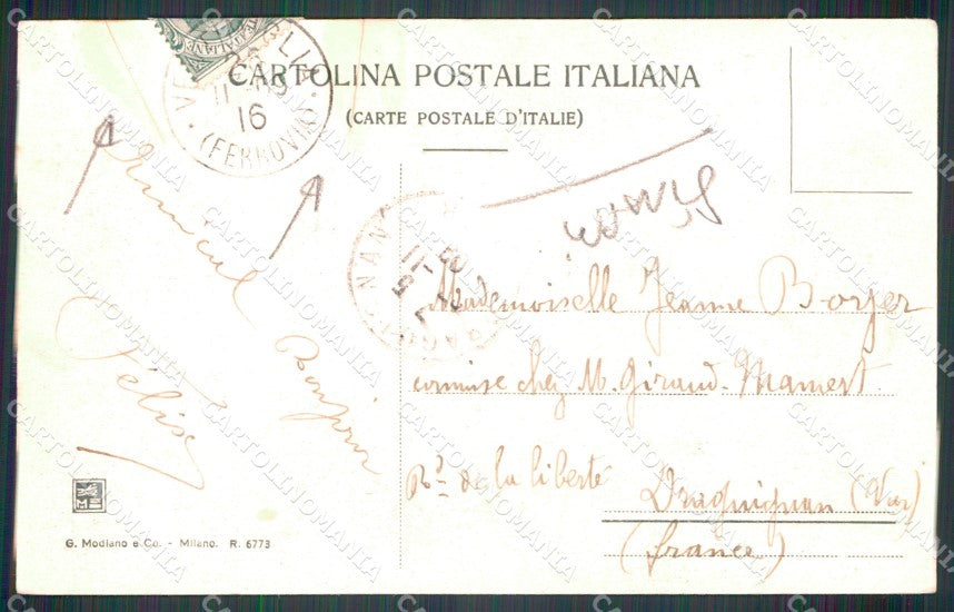 Imperia Ventimiglia Alta STRAPPI cartolina MT3616 – retro