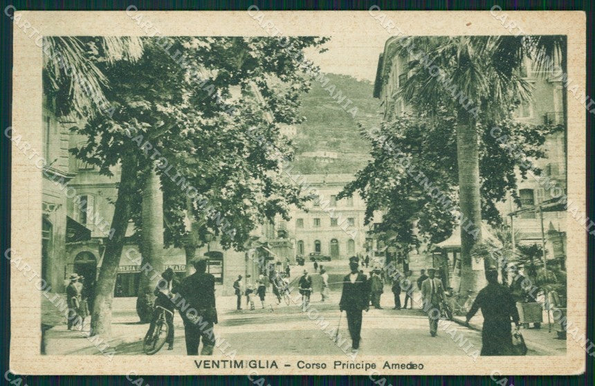 Imperia Ventimiglia Corso Principe Amedeo cartolina MT3625 – fronte