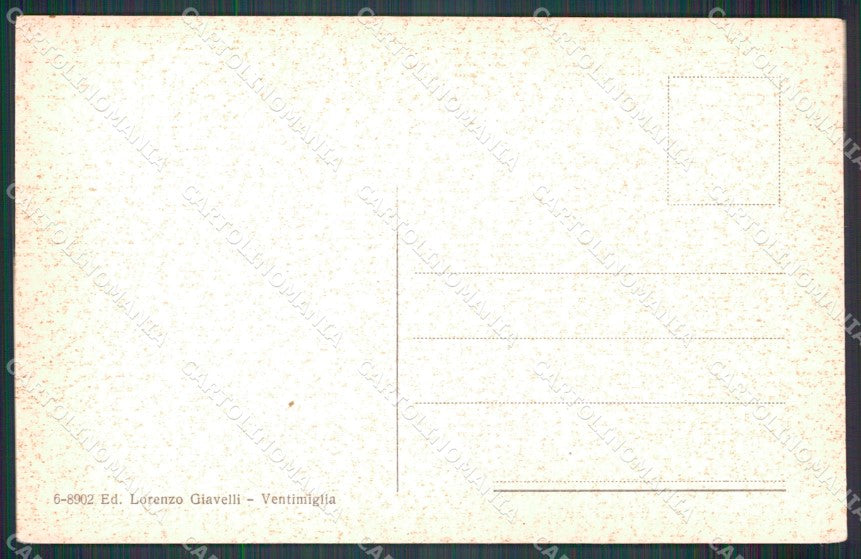 Imperia Ventimiglia Corso Principe Amedeo cartolina MT3625 – retro