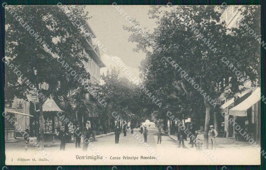 Imperia Ventimiglia Corso Principe Amedeo cartolina MT3626 – fronte