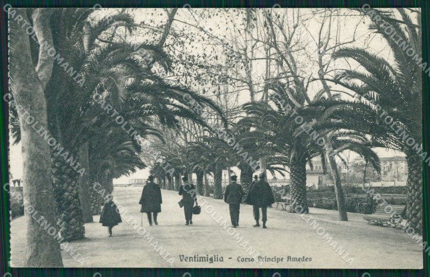 Imperia Ventimiglia Corso Principe Amedeo cartolina MT3630 – fronte