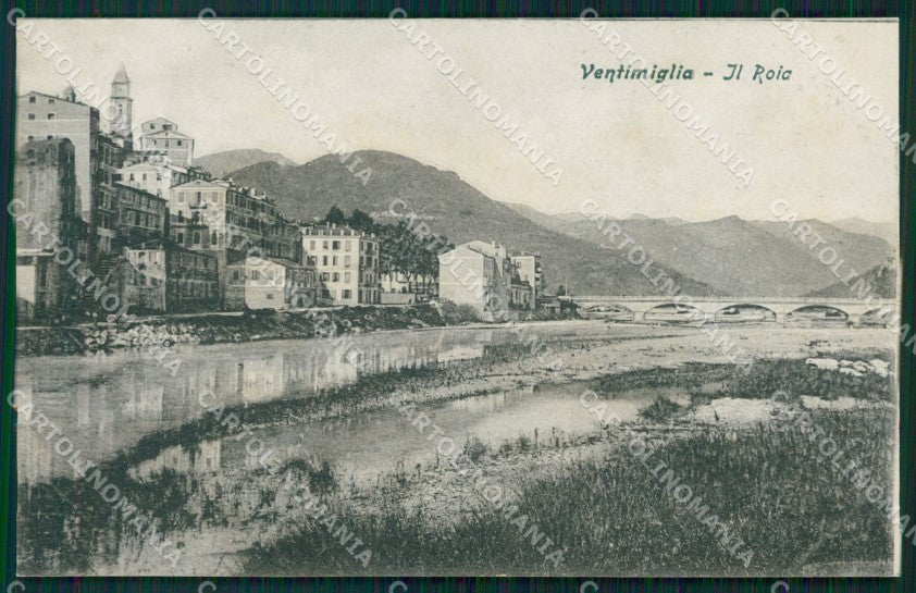 Imperia Ventimiglia Fiume Roia cartolina MT3634 – fronte