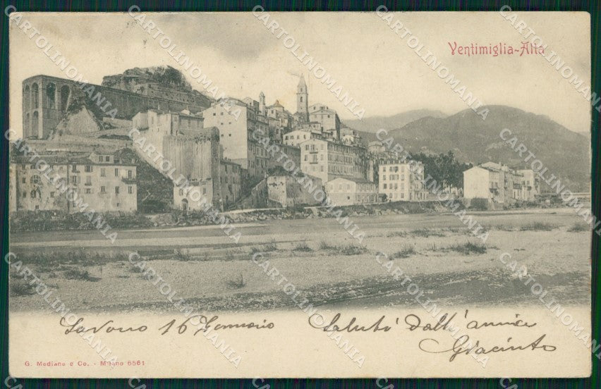 Imperia Ventimiglia Alta cartolina MT3635 – fronte