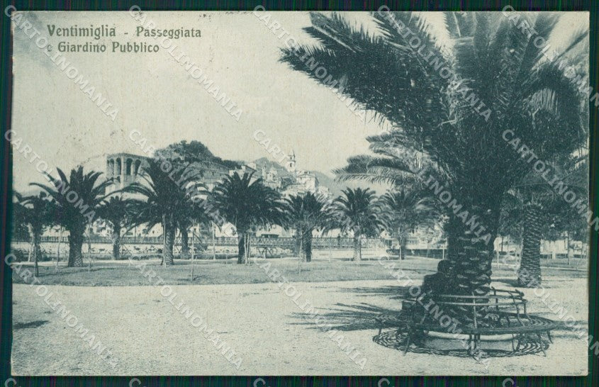 Imperia Ventimiglia Giardino Pubblico cartolina MT3636 – fronte