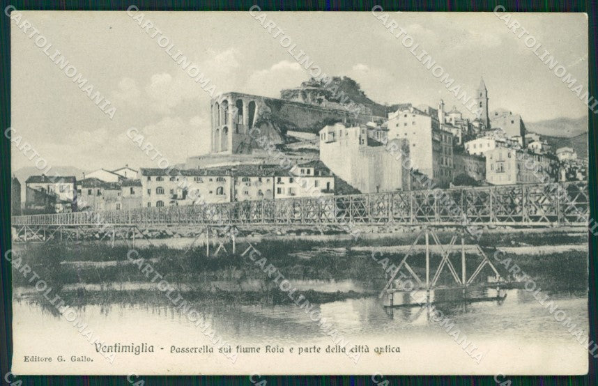 Imperia Ventimiglia Fiume Roia città Alta cartolina MT3639 – fronte