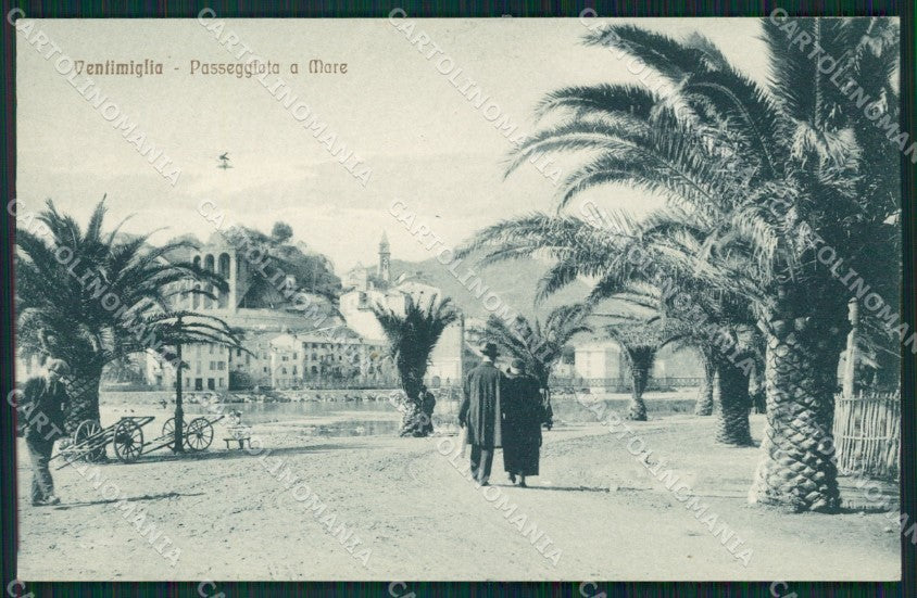 Imperia Ventimiglia Passeggiata a Mare cartolina MT3644 – fronte