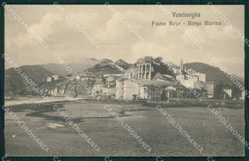 Imperia Ventimiglia Fiume Roia Borgo Marina cartolina MT3649 – fronte