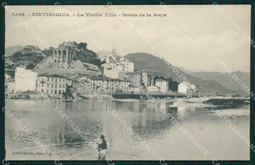 Imperia Ventimiglia città Vecchia Fiume Roia cartolina MT3652 – fronte