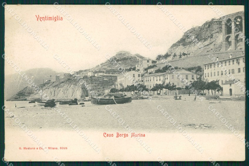 Imperia Ventimiglia Borgo Marina cartolina MT3660 – fronte
