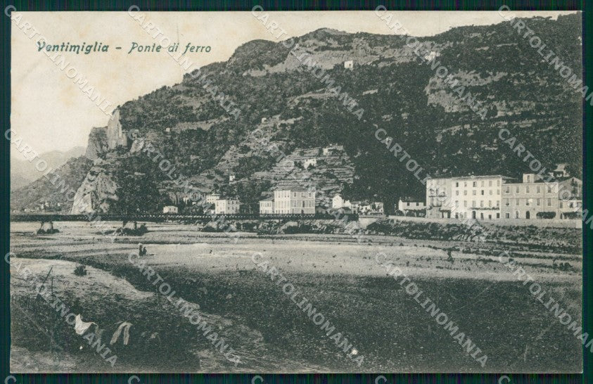 Imperia Ventimiglia Ponte di Ferro cartolina MT3684 – fronte