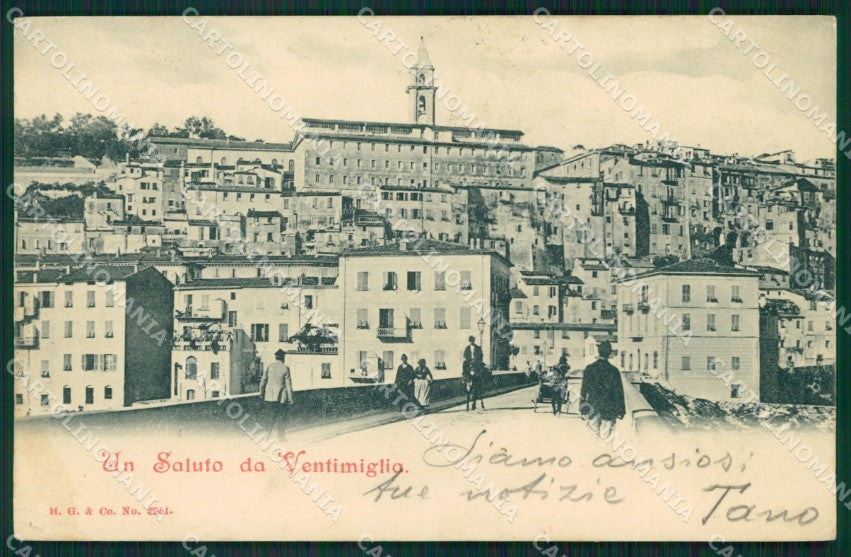 Imperia Ventimiglia PIEGHINA cartolina MT3686 – fronte