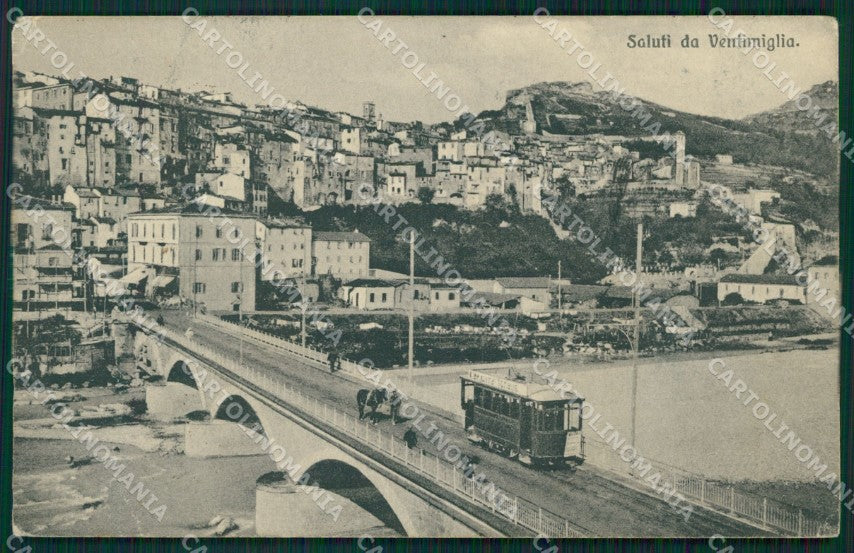 Imperia Ventimiglia Tram cartolina MT3688 – fronte