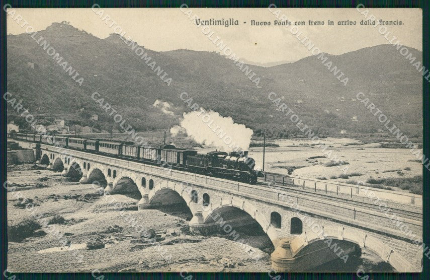Imperia Ventimiglia Treno cartolina MT3692 – fronte