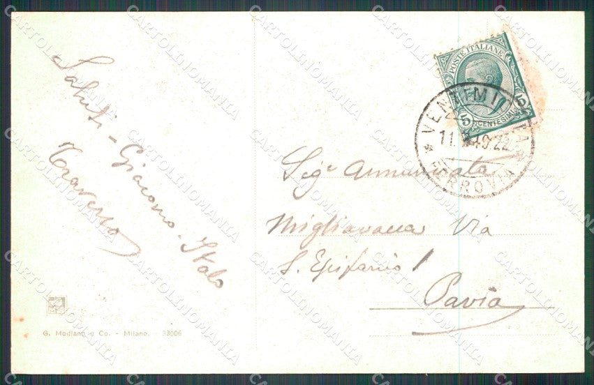 Imperia Ventimiglia cartolina MT3699 – retro