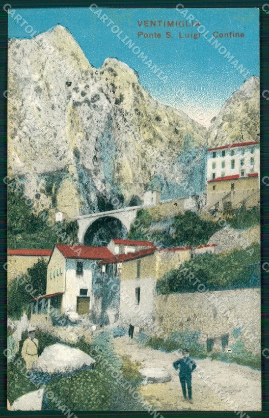 Imperia Ventimiglia Ponte San Luigi Confine cartolina MT3705 – fronte
