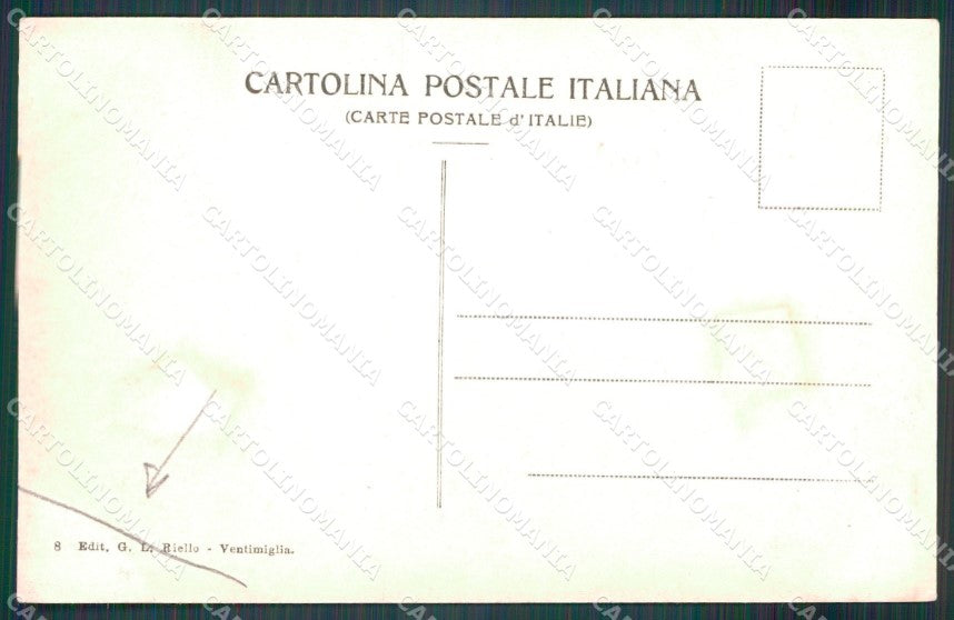Imperia Ventimiglia Via Saonese PIEGA cartolina MT3712 – retro