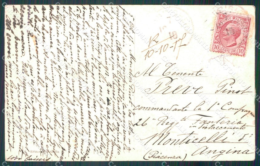Imperia Ventimiglia Via della Stazione ABRASA cartolina MT3735 – retro