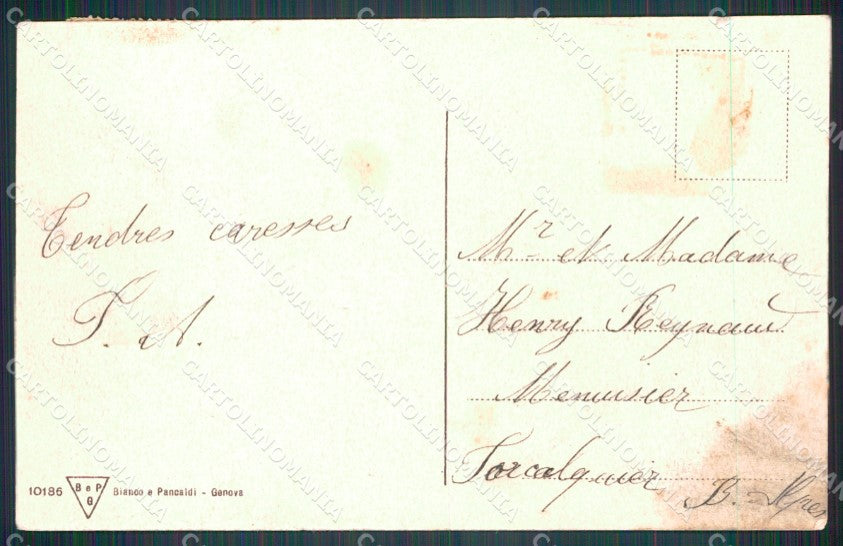 Imperia Ventimiglia Stazione Carrozze cartolina MT3740 – retro