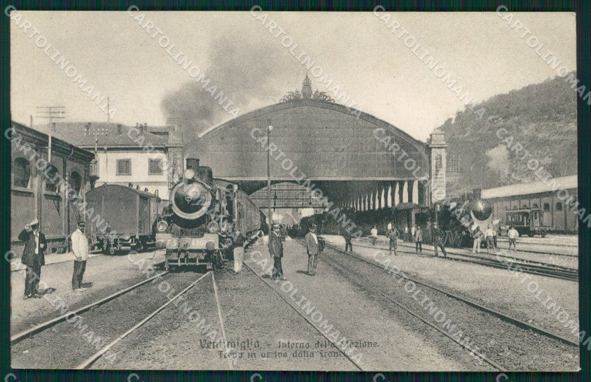 Imperia Ventimiglia Stazione Treno cartolina MT3747 – fronte