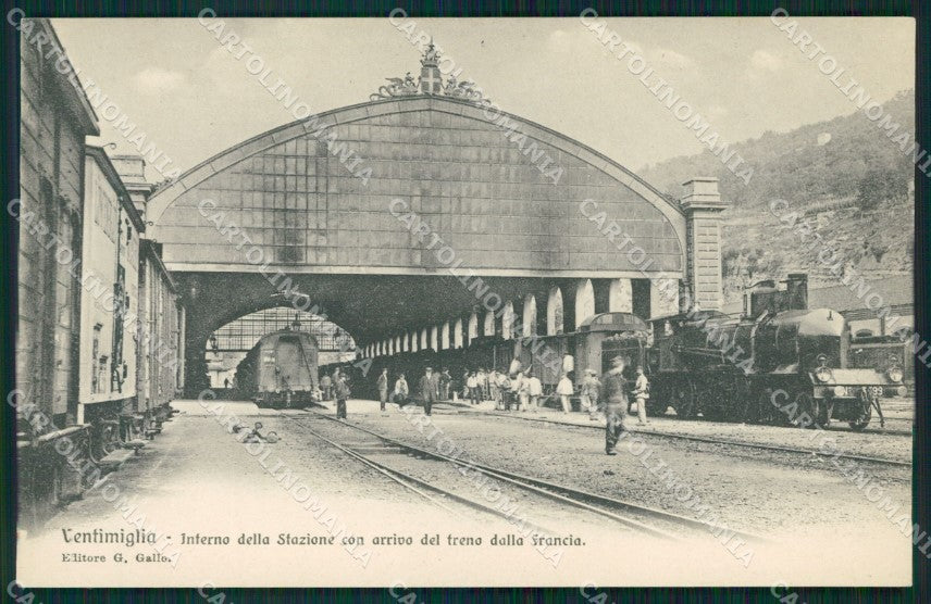 Imperia Ventimiglia Stazione Treno cartolina MT3748 – fronte