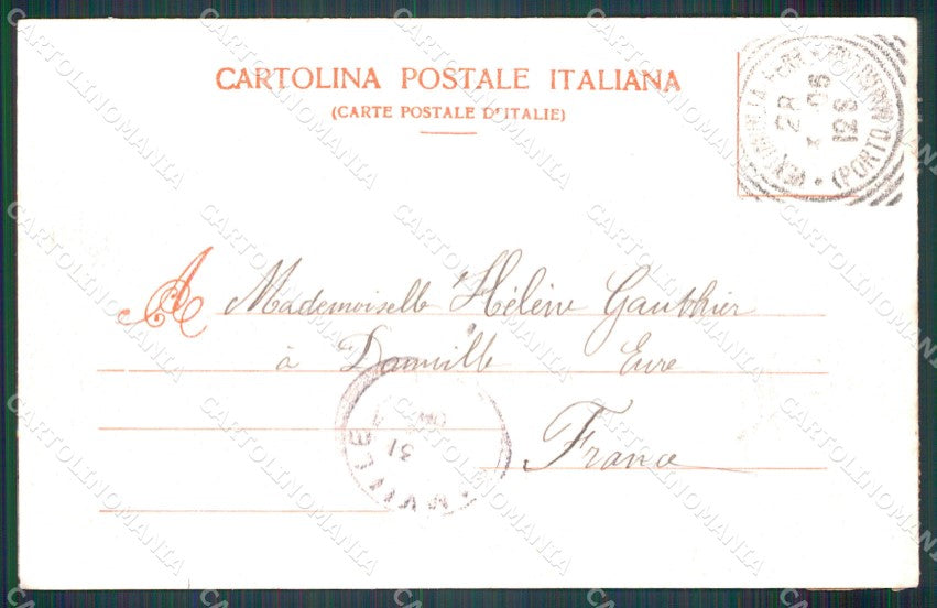 Imperia Ventimiglia Piazza Vittorio Emanuele Carrozze cartolina MT3749 – retro