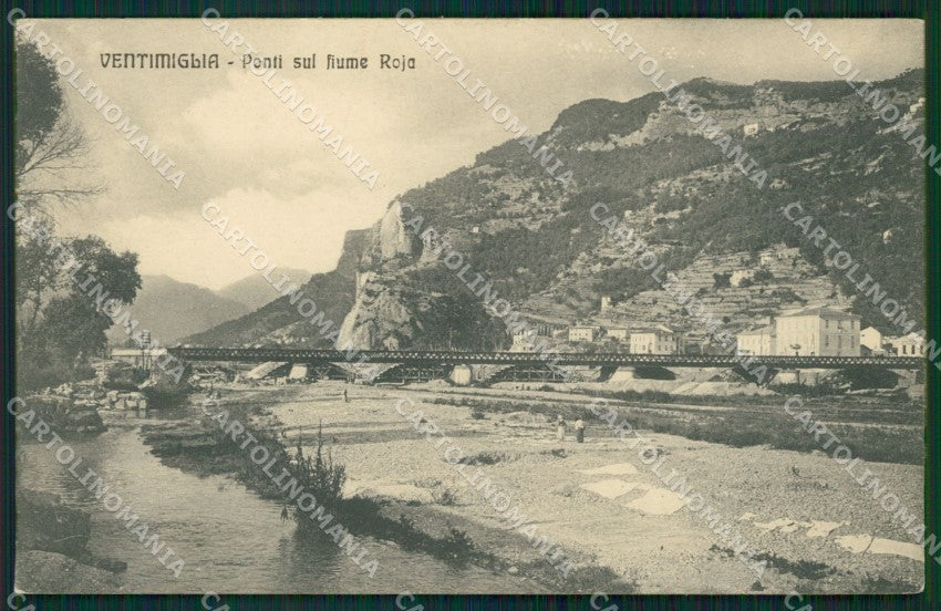 Imperia Ventimiglia Fiume Roia cartolina MT3760 – fronte