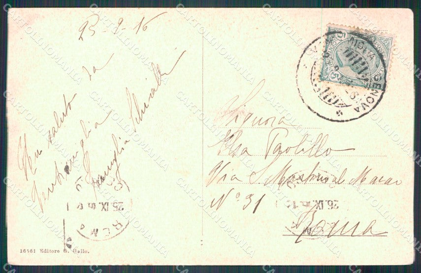 Imperia Ventimiglia Borgo Sant'Agostino cartolina MT3763 – retro