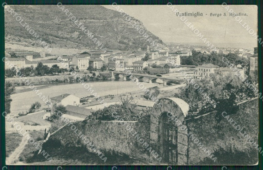 Imperia Ventimiglia Borgo Sant'Agostino cartolina MT3764 – fronte