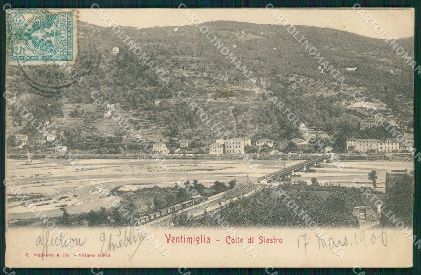 Imperia Ventimiglia Colle di Siestro cartolina MT3765 – fronte