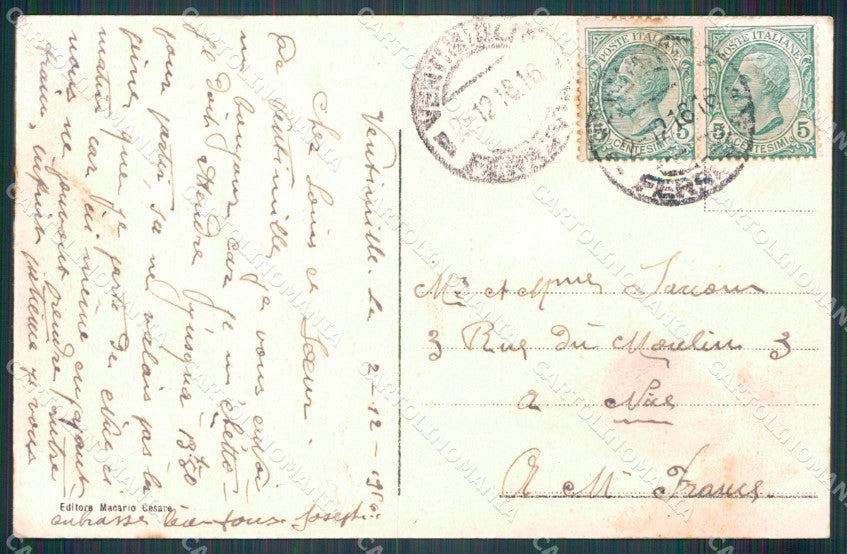 Imperia Ventimiglia Forte San Paolo cartolina MT3766 – retro
