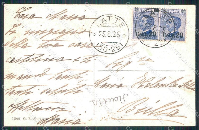 Imperia Ventimiglia Latte SCOLLATA cartolina MT3779 – retro