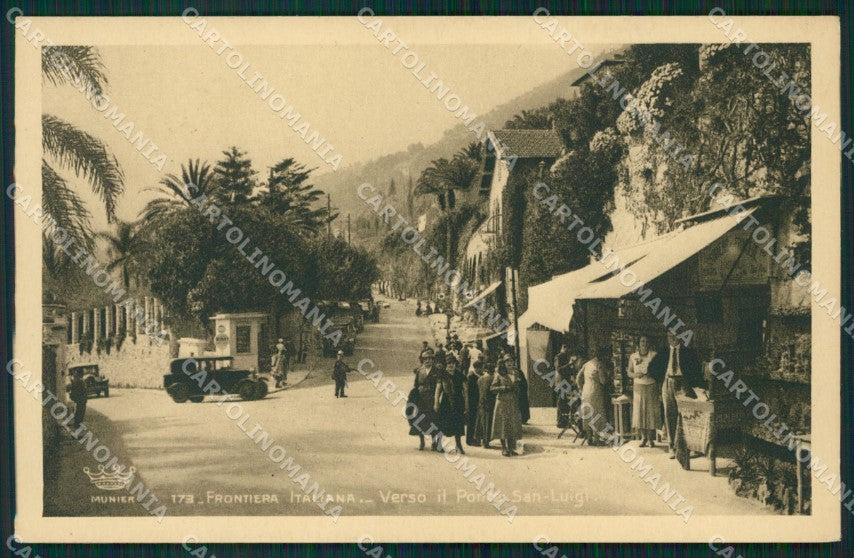 Imperia Ventimiglia Ponte San Luigi Frontiera Auto cartolina MT3780 – fronte