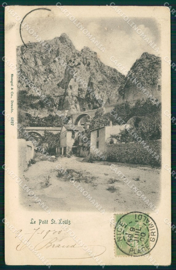 Francia Mentone Ponte San Luigi cartolina MT3800 – fronte