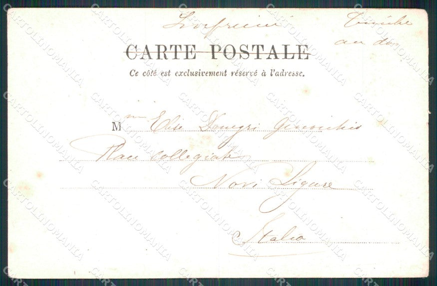 Francia Mentone Ponte San Luigi cartolina MT3800 – retro