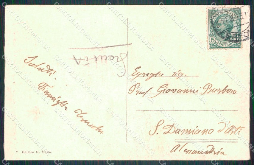 Imperia Ventimiglia Ponte San Luigi SCOLLATA cartolina MT3802 – retro