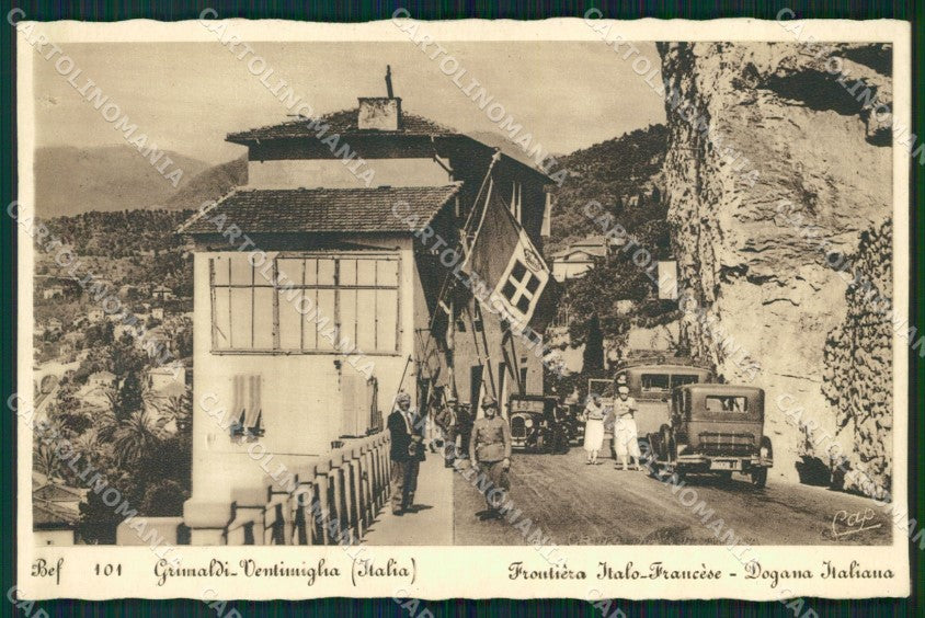 Imperia Ventimiglia Grimaldi Frontiera GdF cartolina MT3814 – fronte