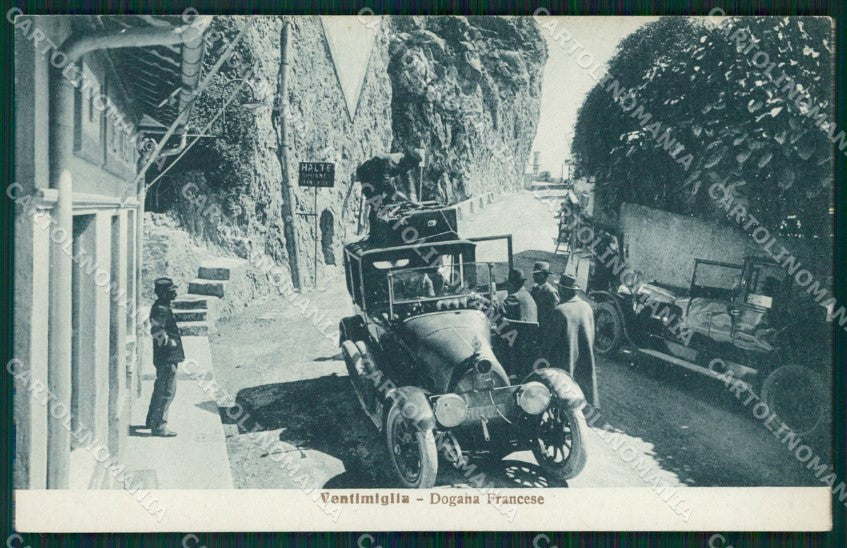 Imperia Ventimiglia Dogana Francese Auto cartolina MT3818 – fronte