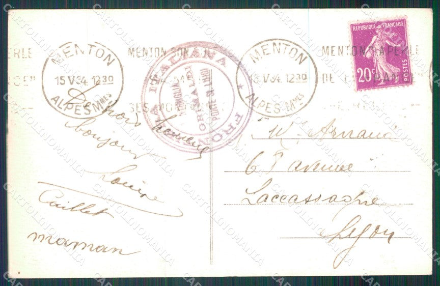 Imperia Ventimiglia Ponte San Luigi Auto cartolina MT3821 – retro