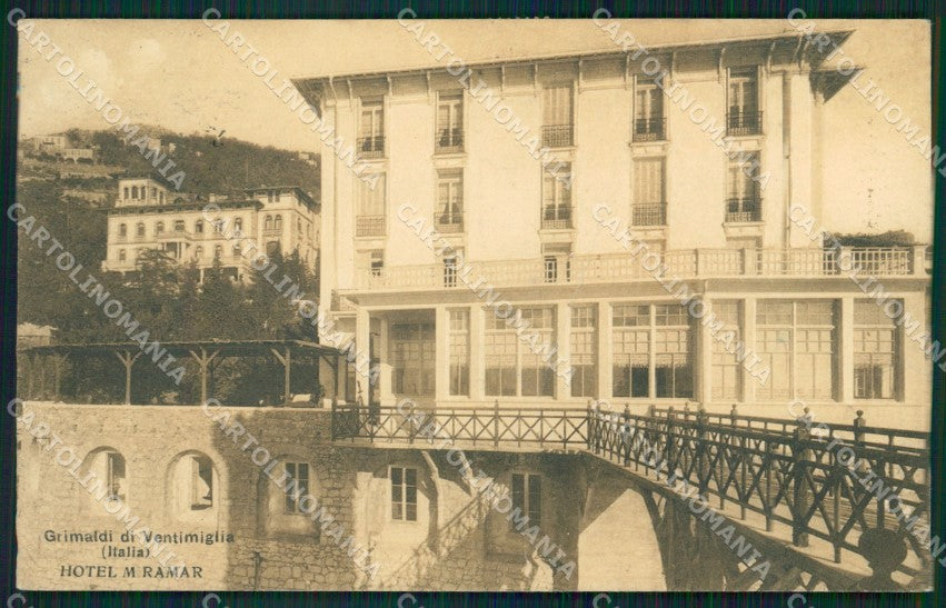 Imperia Ventimiglia Grimaldi PIEGATA cartolina MT3823 – fronte