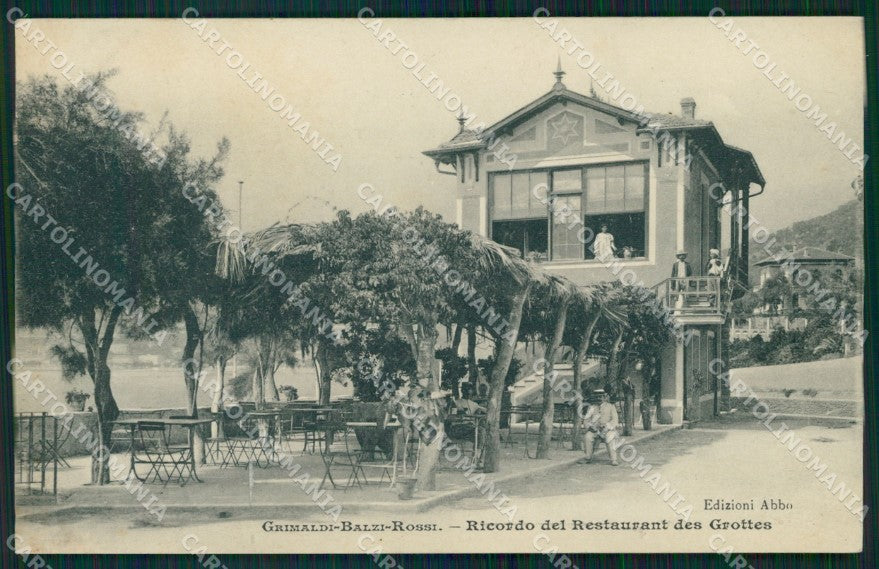 Imperia Ventimiglia Grimaldi Balzi Rossi Ristorante Grotte cartolina MT3830 – fronte