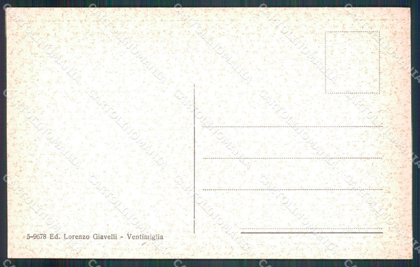 Imperia Ventimiglia Grimaldi Frontiera cartolina MT3833 – retro