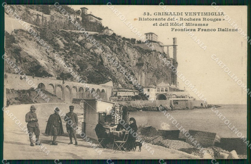 Imperia Ventimiglia Grimaldi Frontiera Ristorante GdF cartolina MT3836 – fronte