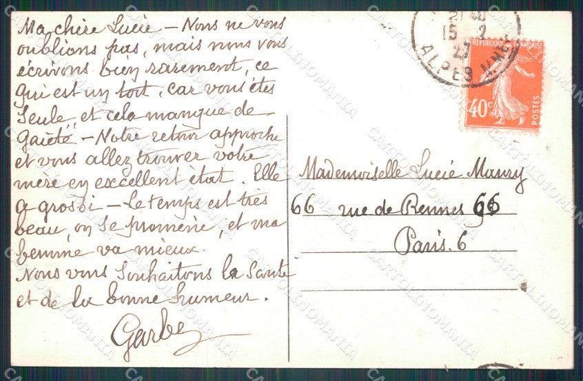 Imperia Ventimiglia Grimaldi Frontiera Ristorante GdF cartolina MT3836 – retro