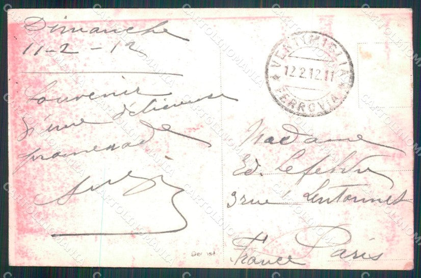 Imperia Ventimiglia Balzi Rossi Frontiera GdF Foto cartolina MT3839 – retro