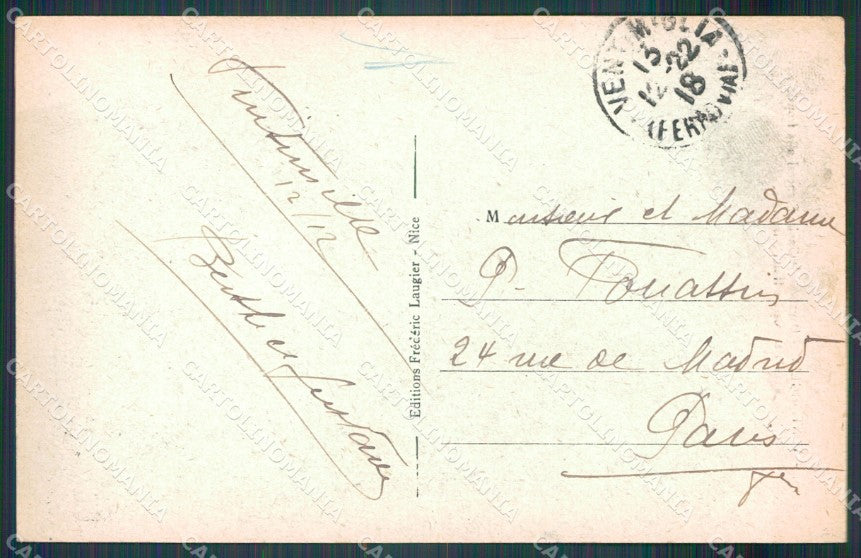 Imperia Ventimiglia Balzi Rossi GdF cartolina MT3841 – retro