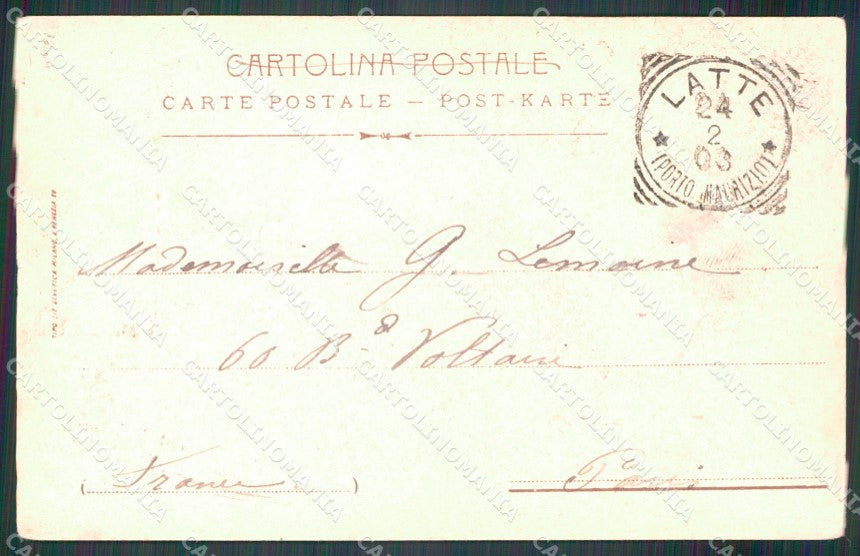 Imperia Ventimiglia La Mortola cartolina MT3848 – retro