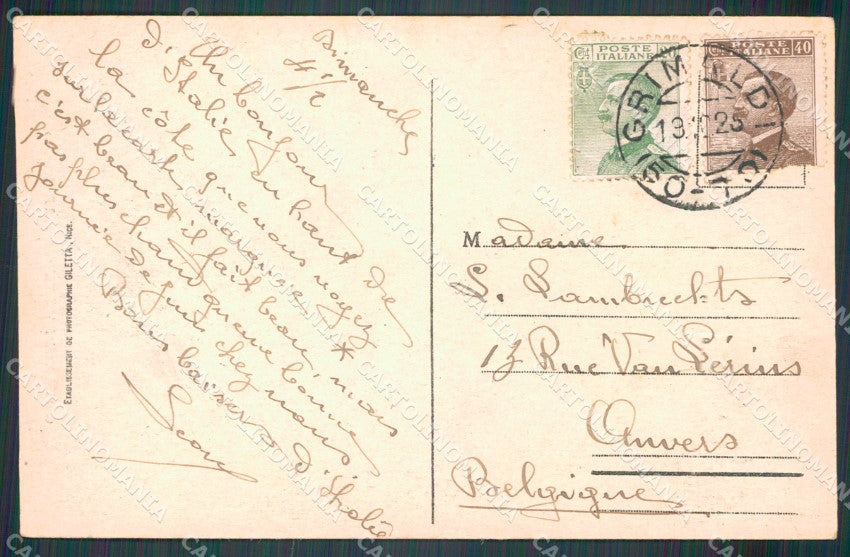 Imperia Ventimiglia Grimaldi cartolina MT3853 – retro
