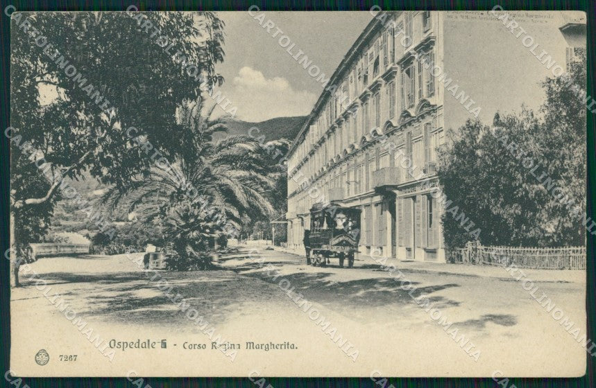 Imperia Ospedaletti Corriera a Cavalli SCOLLATA cartolina MT3867 – fronte
