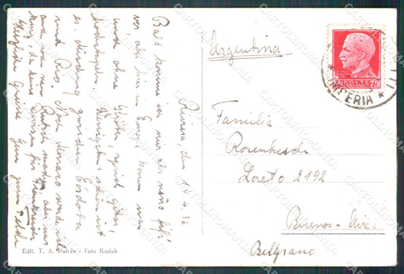 Imperia Ospedaletti cartolina MT3872 – retro